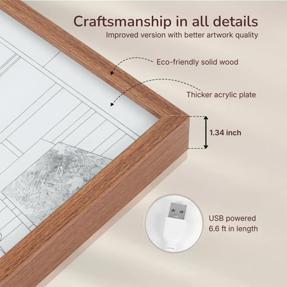 Custom Illustrated Light Frame from Your Photo