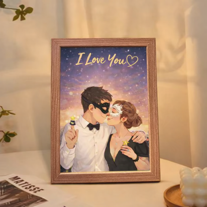 Custom Illustrated Light Frame from Your Photo