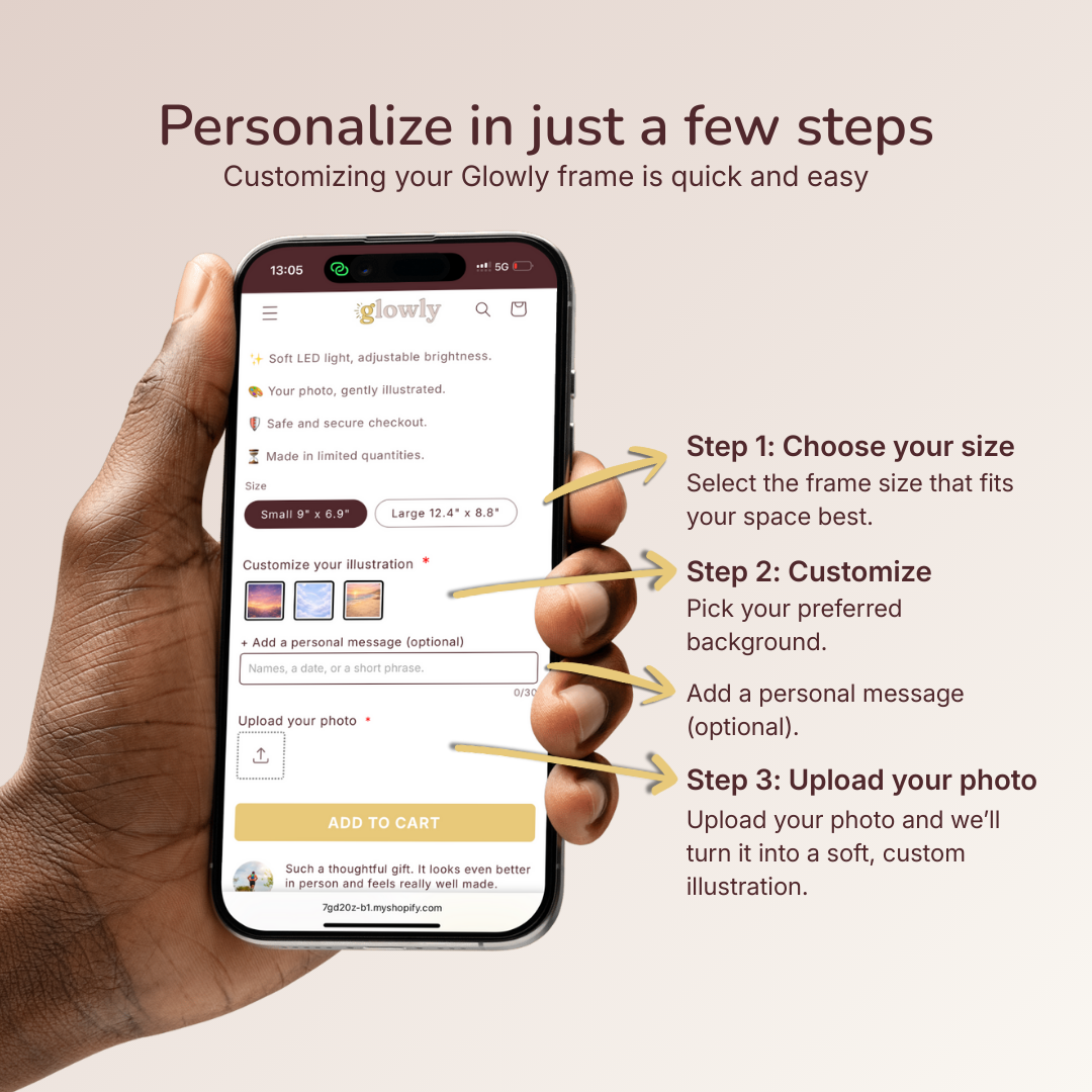 Custom Illustrated Light Frame from Your Photo