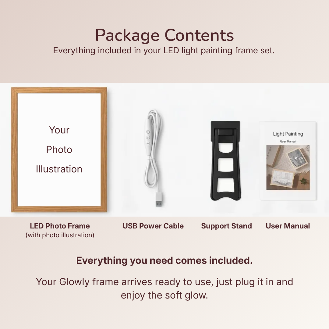 Custom Illustrated Light Frame from Your Photo