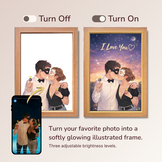 Custom Illustrated Light Frame from Your Photo