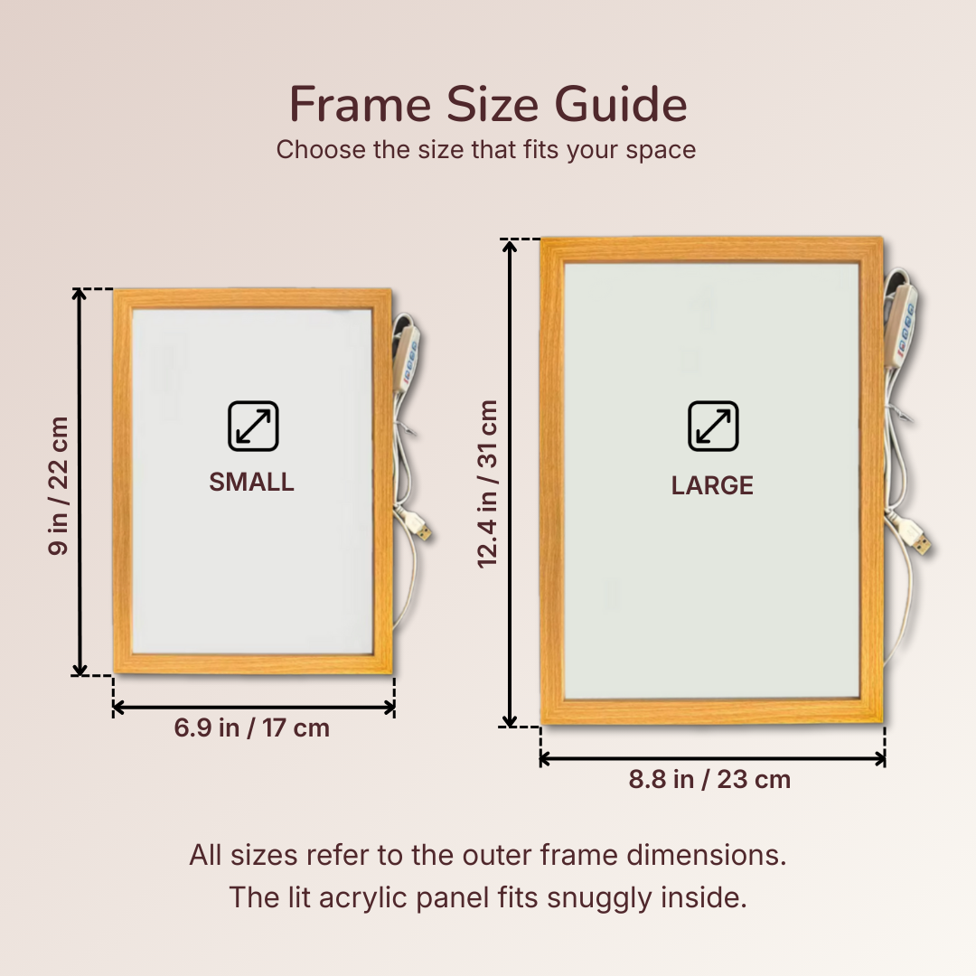 Custom Illustrated Light Frame from Your Photo