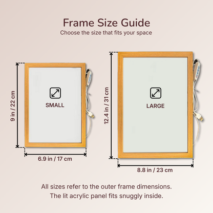 Custom Illustrated Light Frame from Your Photo